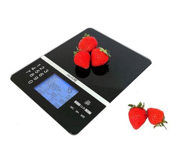 smartLAB Nutritional Analysis Scale - 5kg | Digital Food Scale with Food Nutrition Scale | Smart Kitchen Scale Diet Scale Black for Diabetics