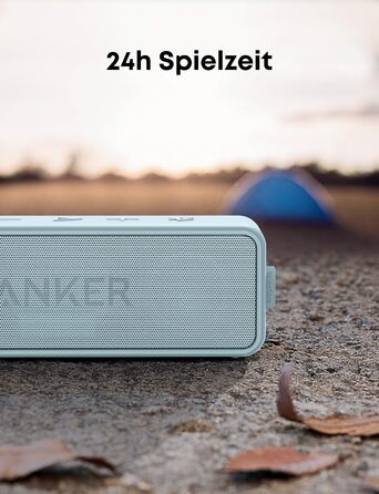 Портативна Bluetooth Колонка Soundcore Anker 2 з 12W Звуком, BassUp, IPX7 Водонепроникність, 24 Години Роботи, Бездротове З'єднання, Колонка для Дому, Відпочинку та Подорожей