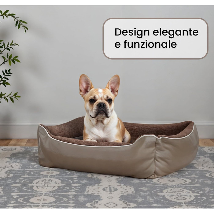 Лежанка для собак та котів Sogni E Capricci NUVOLA, сіра, 62x50x17 см