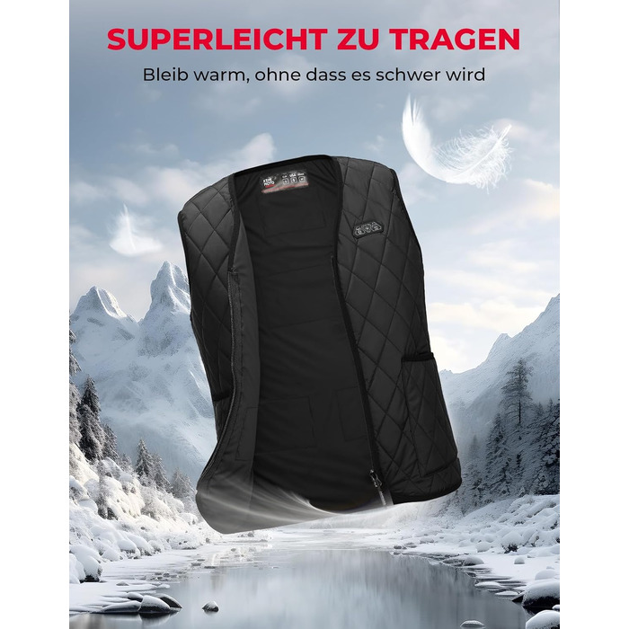 Електрична гріюча жилетка KEMIMOTO для жінок з 8 зонами нагріву, 3 режими, USB, для мотоцикла, відпочинку, катання на лижах, XL