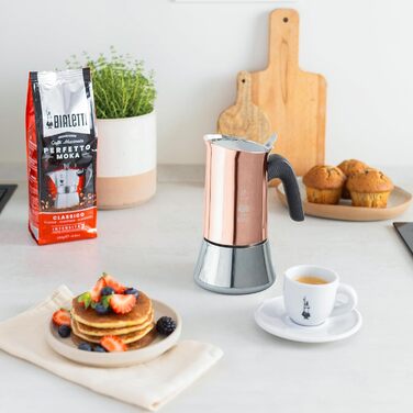 Еспресо-машина Bialetti Venus Induction - нержавіюча сталь, 6 чашок, бронзовий колір