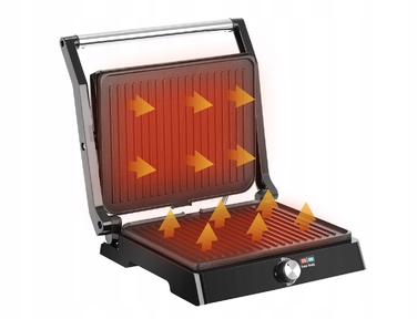 Електричний гриль Kerch Pur, чорний, 2200 Вт