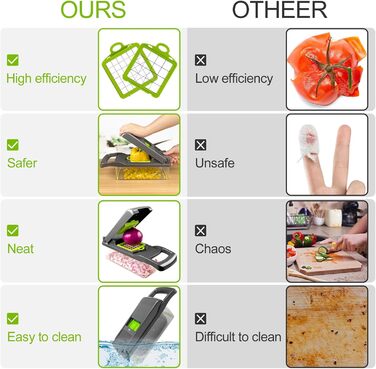 Багатофункціональний набір для нарізки овочів 16 в 1 з відром, нержавіюча сталь, слайсер для огірків, картоплі, моркви