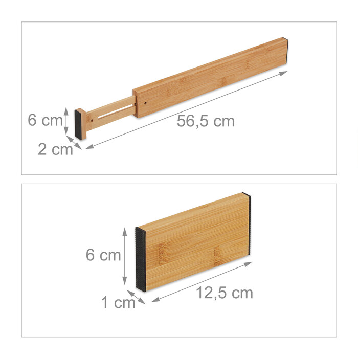 Bamboo Drawer Dividers