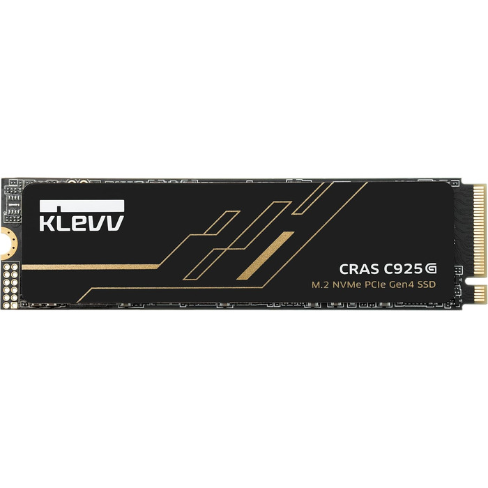 SSD KLEVV CRAS C925G 2TB M.2 NVMe PCIe Gen4x4 з графеновим радіатором для геймінгу, сумісний з PS5, до 7400 МБ/с