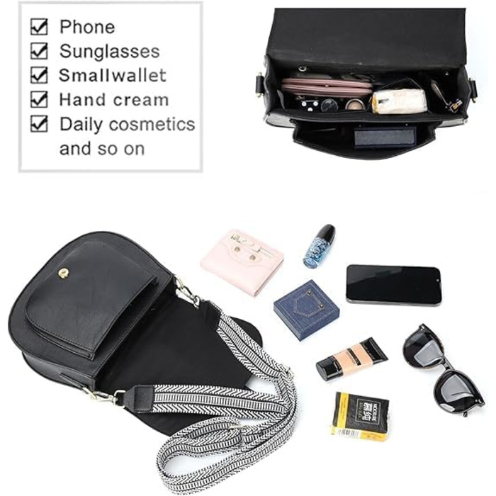 Сумка жіноча AFKOMST через плече з PU шкіри бежевого кольору, регульований знімний ремінець