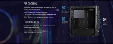 Ігровий корпус AeroCool KLAW ATX, загартоване скло, RGB підсвітка, 3 RGB вентилятори, чорний