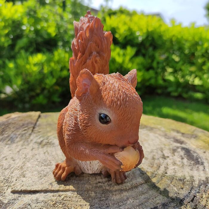Vivid Arts Real Life Baby Squirrel Resin Indoor or Outdoor Decoration XRL-RS01-F