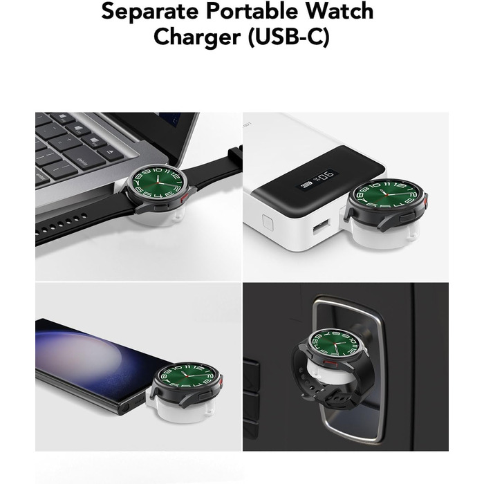 Бездротовий зарядний пристрій 4-в-1 з будильником, сумісний з Samsung Galaxy (Watch, Buds, Fold, Flip, S-серія)