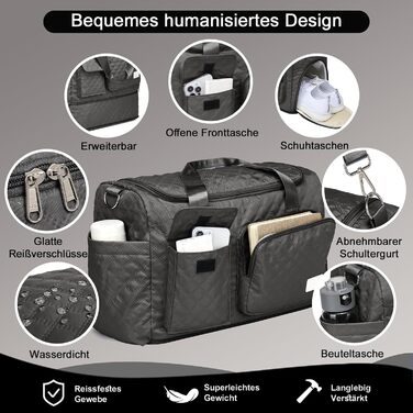 Набір валіз Joyway 6шт: велика, середня, маленька, сумка, косметичка, TSA-замок, зелений/чорний