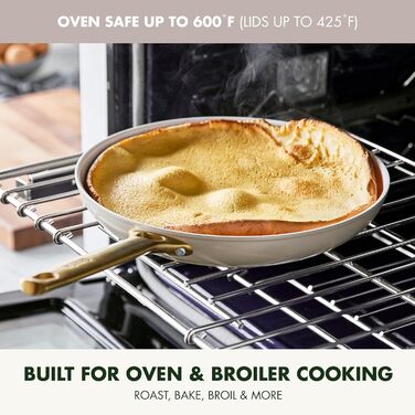 Набір сковорідок GreenPan Reserve: антипригарне покриття Ceramic, 20.3 см та 25.4 см, без PFAS, для плити та духовки