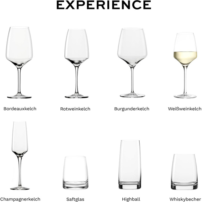 Stölzle Lausitz White Wine Glasses Experience 6-Piece Set 350 ml – High-quality wine glasses ideal for white wine & aperitif – Elegant white wine bowl made of crystal glass – dishwasher-safe & Made in Germany