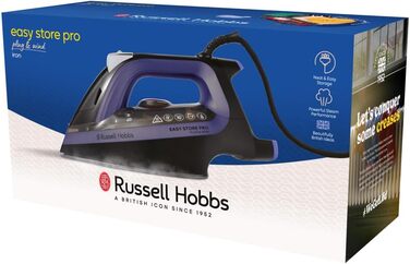 Праска Russell Hobbs One-Perfect-Temp з регулюванням температури, керамічна підошва, 2400 Вт, 200 г парового удару, самоочищення, антинакип, 26731-56