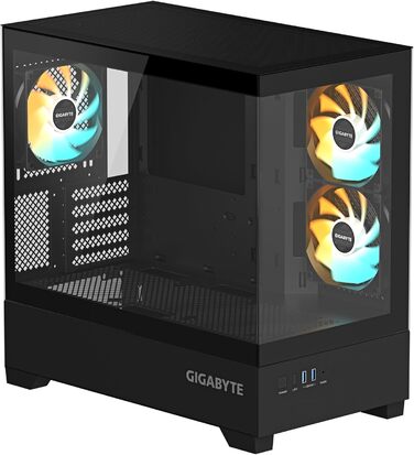 Корпус ПК GIGABYTE C201 Panoramic Mid-Tower: m-ATX, радіатор 360 мм, RGB Fusion