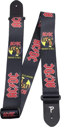 Гітарний ремінь Perri's Leathers LPCP-8014 ACDC з поліестеру, 2 дюйми