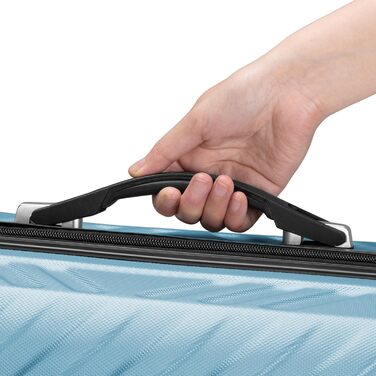 Набір валіз Zelsius 3 шт. чорного кольору | ABS, з кодовим замком, подвійними колесами та внутрішнім роздільником | Ручна валіза, набір валіз з твердим корпусом, тривала валіза, велика валіза, багаж (сталево-блакитний)