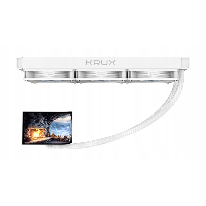 Рідинне охолодження процесора Krux HydroArc 360 White
