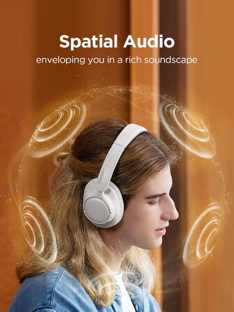 Навушники 1MORE HQ31 Bluetooth бездротові Over-Ear з активним шумозаглушенням, Hi-Res Audio, просторовим звуком, швидкою зарядкою та EQ в додатку (білі)