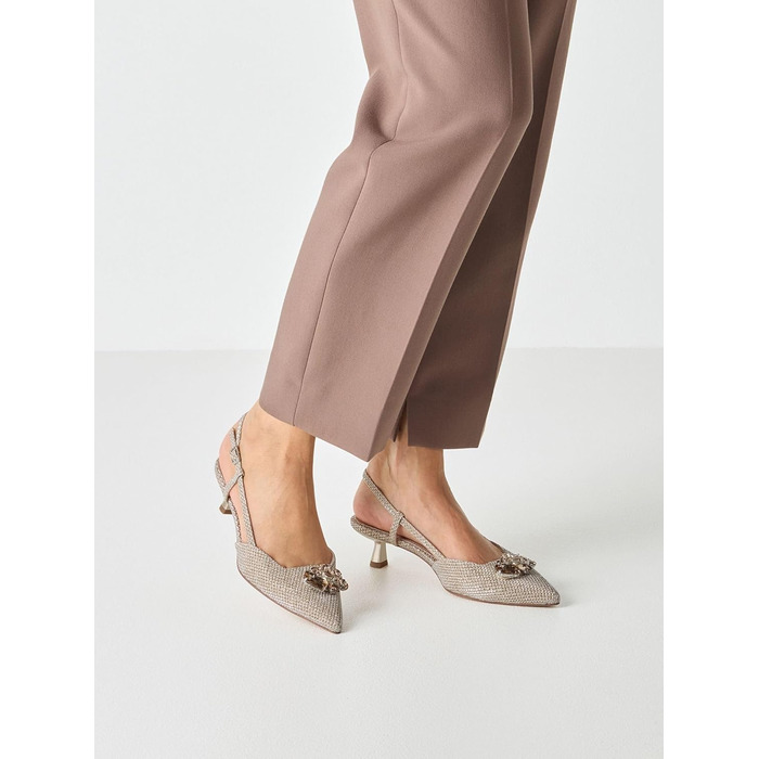 Туфлі жіночі Tamaris 1-29512-46 Pearl Glam, розмір 41 EU - слінгбеки з перламутровим блиском