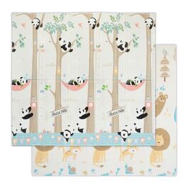Relaxdays Foldable Play Mat with Animal Motifs