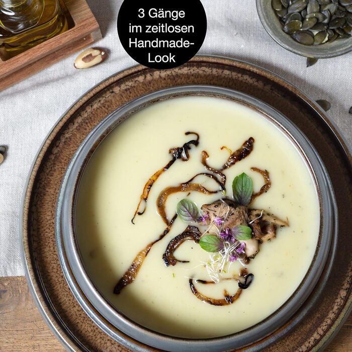 Набір посуду Moritz & Moritz SOLID Steinzeug – 18 предметів (6 осіб)