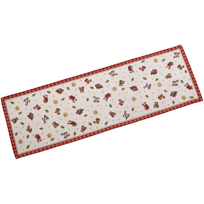 Villeroy & Boch – Toy's Delight Gobelin Table Runner Christmas, Multicolor, Machine Washable, Festive Christmas Table Runner, Christmas Tablecloth Runner, Placemat, Cotton/Polyester