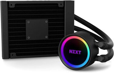NZXT Kraken: Рідинне охолодження CPU AIO з LCD-дисплеєм та RGB підсвічуванням (120 мм, чорний)
