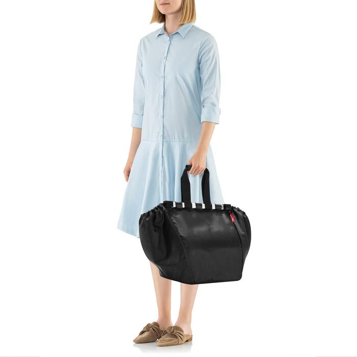 Reisenthel Easy Shopping Bag in Black – Versatile Shopper – Practical roll-up design