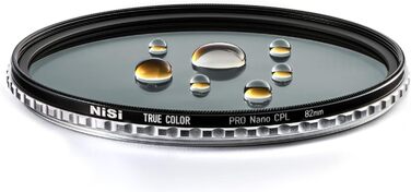 NiSi True Color CPL фільтр поляризаційний 86mm - поляризаційний фільтр для об'єктива камери з багатошаровим нанопокриттям