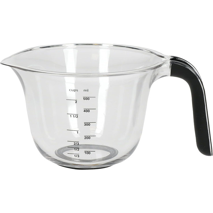 Набір мірних кухлів KitchenAid, 3 шт, чорний, 1 л, 500 мл, 250 мл, для кухні, можна мити в посудомийці