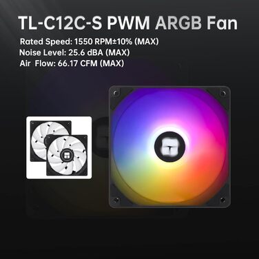 THERMALRIGHT Peerless Assassin 120 SE ARGB: Кулер для CPU з RGB підсвічуванням, 120мм, 6 heatpipes, AM4/AM5, LGA 1700/1851