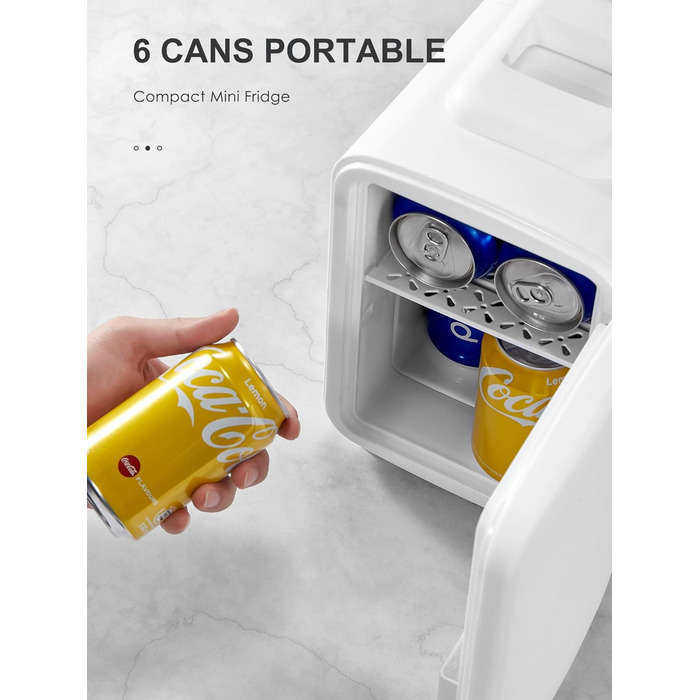 Reemix 4L Mini Fridge - Portable Cooler & Warmer for Beauty, Drinks & Snacks