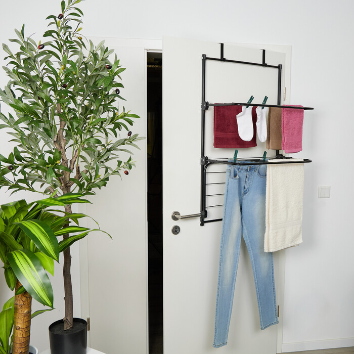 Relaxdays Clothes Dryer Door with 3 Wings