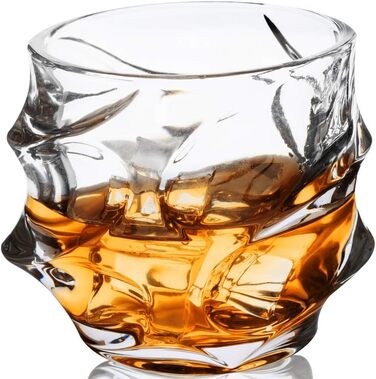 Набір склянок для віскі KANARS (4 шт.), 320 мл, без свинцю, кришталь, преміум-якість, подарунковий набір
