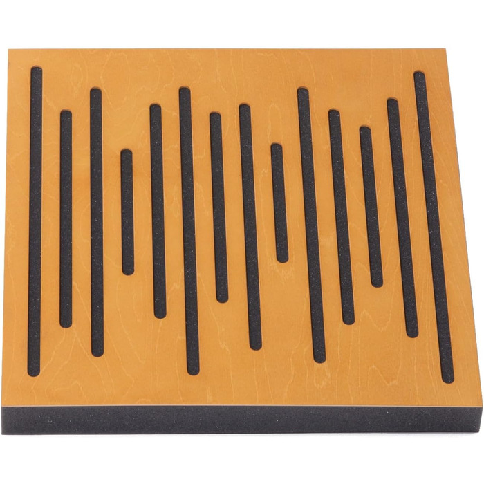 Акустичні панелі з натурального дерева Bluetone Acoustic WaveFuser Wood, 50x50 см, світлий дуб