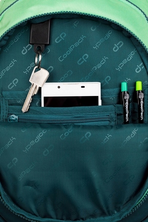 Шкільний рюкзак багатокомпартментний CoolPack, зелений, 21 л