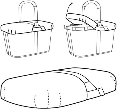 Чохол для кошика reisenthel Carrybag, чорний, BP7003