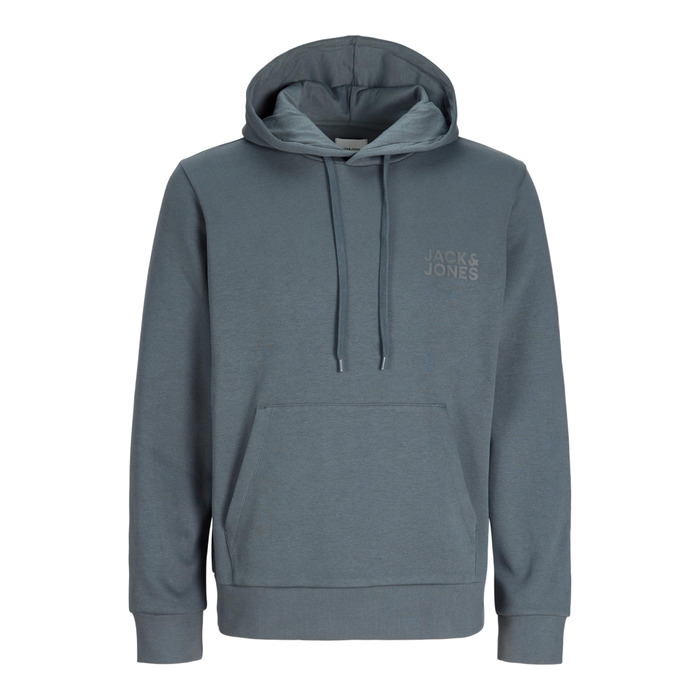 Чоловічий худі Jack & Jones Regular Fit JJEADRIAN з принтом, колір Turbulence (сіро-зелений), Smart Casual