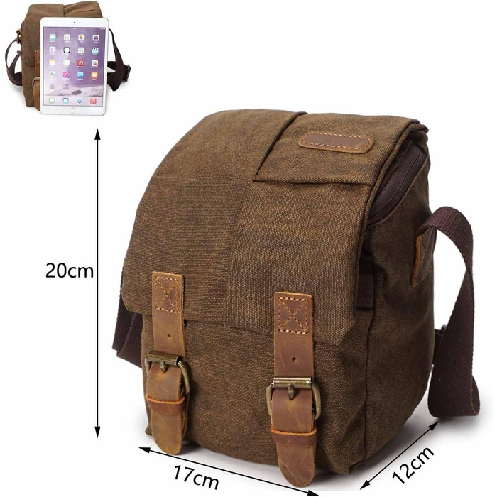 Чохол для камери Neuleben: водонепроникний, з канвасу, унісекс для DSLR (Дunkelgrau)