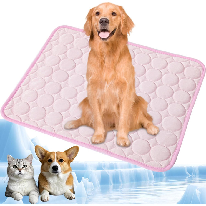 Килимок охолоджуючий для собак YXHZVON, 150 x 100 см, 2XL, рожевий