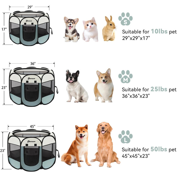 Клітка-загон для собак, цуценят та котів. Переносний загон для собак великих порід. Загон для собак в приміщенні та на вулиці. З сумкою для перенесення