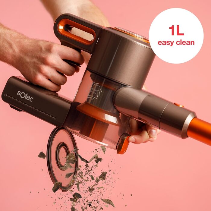 Електричний акумуляторний повітродув Solac Turbobat Digital Flex AE2515, 29.6V, 200W, металевий корпус, колір: мідний