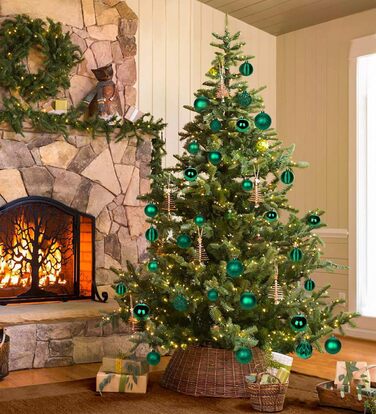 5 см ялинкові кулі, 30 шт., золоті, міцні, для прикраси ялинки на Новий Рік