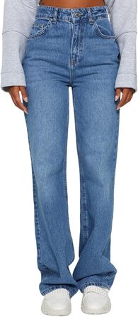 Джинси жіночі Trendyol з широкими штанинами та високою талією, блакитні