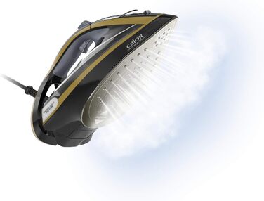 Відпарювач дорожній Calor Pure Dampfbügeleisen FV9839C0 - чорний/золотий (3000 Вт, 350 мл, 260 г/хв)