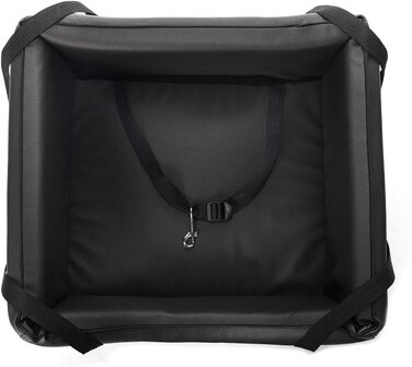 Автоматик для собак Mayaadi-Home: крісло-ліжко для собак з штучної шкіри, чорний, розмір M (50x45 см)