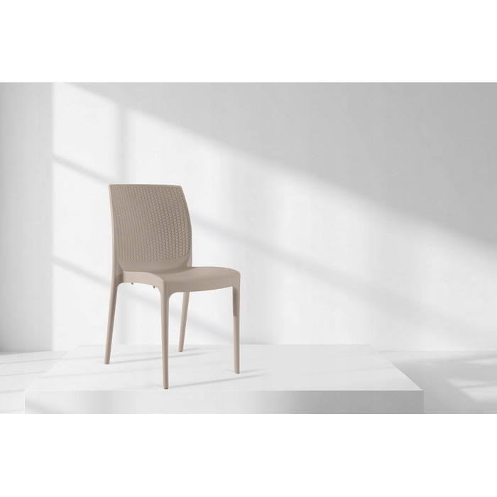 Садовий стілець Konsimo, пластик, бежевий