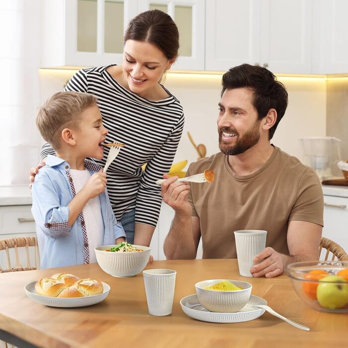 Набір мисок для мюслі та супу, 8 шт, 655 мл. Миски для десертів, супів, мюслі, рамену, локшини. Безпечні для мікрохвильової печі та посудомийної машини.