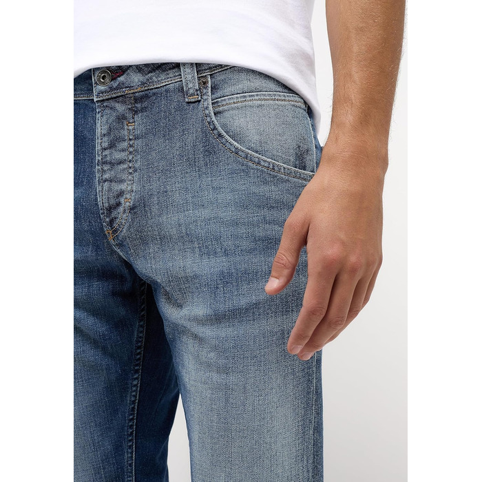 Джинси чоловічі MUSTANG Michigan Straight 34W/32L світло-потерті, оригінал