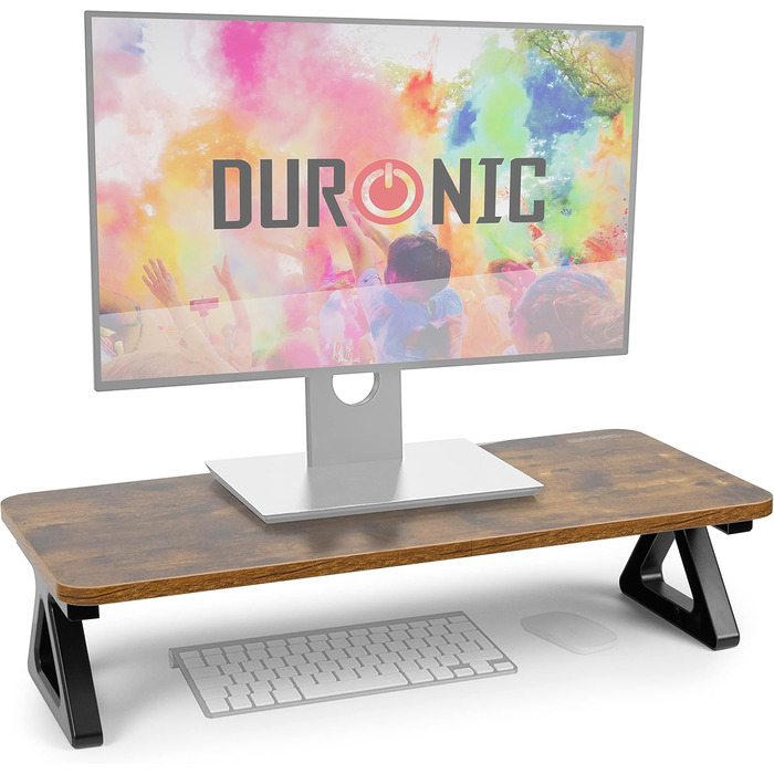 Підставка для монітора Duronic DM06-1, 62 x 30 см, підставка на стіл, підняття екрану, платформа для двох моніторів, вантажопідйомність 10 кг
